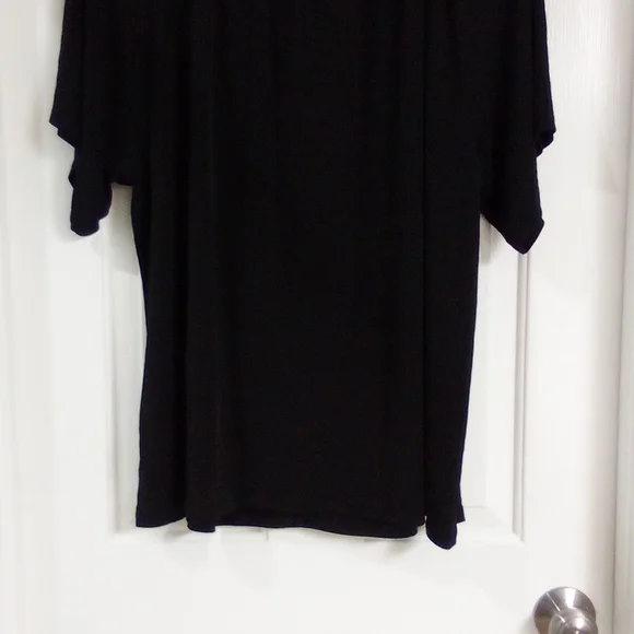 Michael Kors Black Blouse with Gold Accent - Picture 8 of 10